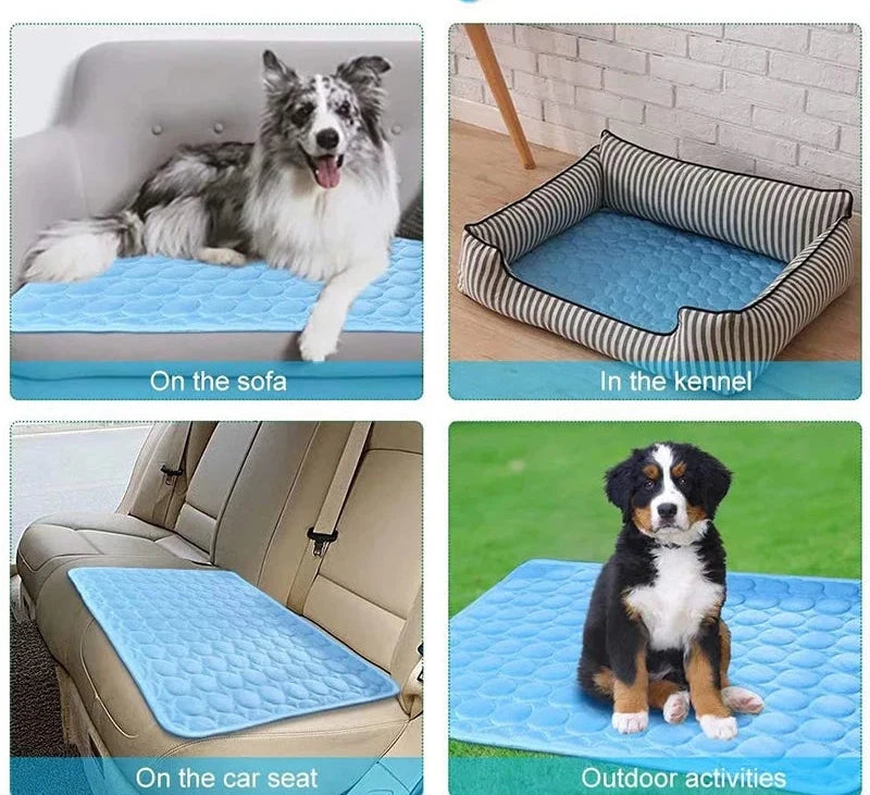 Extra Large Dog Cooling Mat – Durable Summer Ice Pad Blanket for Dogs and Cats