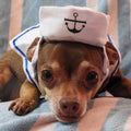 Navy Sailor Hat and Scarf Set for Dogs and Cats – Adorable Pet Sailor Costume with Cap and Cloak for Cosplay, Photoshoots, and Parties