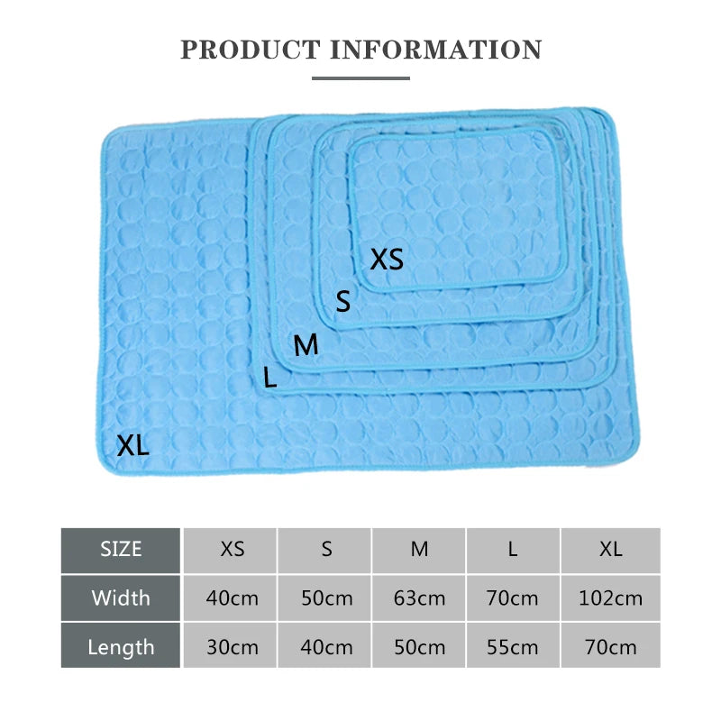 Extra Large Dog Cooling Mat – Durable Summer Ice Pad Blanket for Dogs and Cats