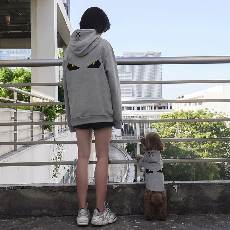 Matching Pet & Owner Hoodie – Trendy Fall/Winter Sweatshirt for Dogs, Cats, and Owners | Warm Parent-Child Outfit for Corgi, Shiba Inu, Golden Retriever, and More