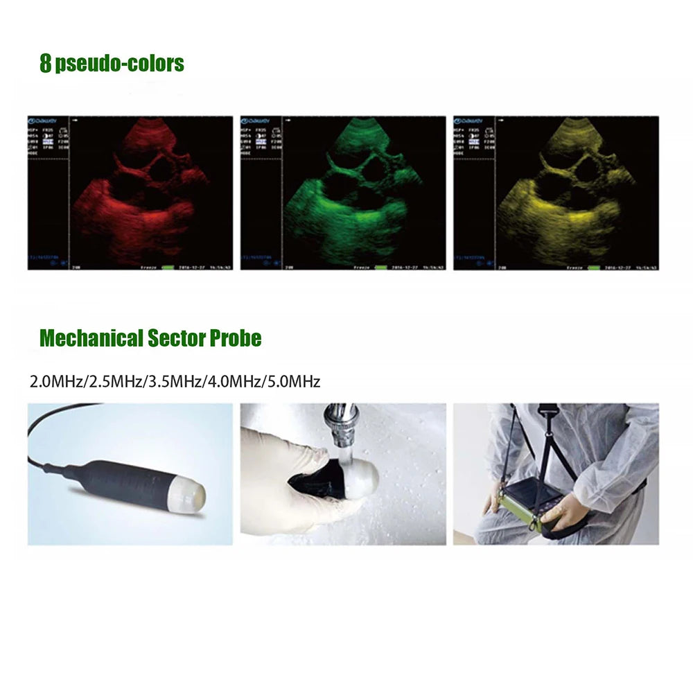 Portable Veterinary Ultrasound Scanner – Handheld Animal Pregnancy Machine with 3.5MHz Waterproof Probe for Dogs, Cats, Sheep, and Pigs
