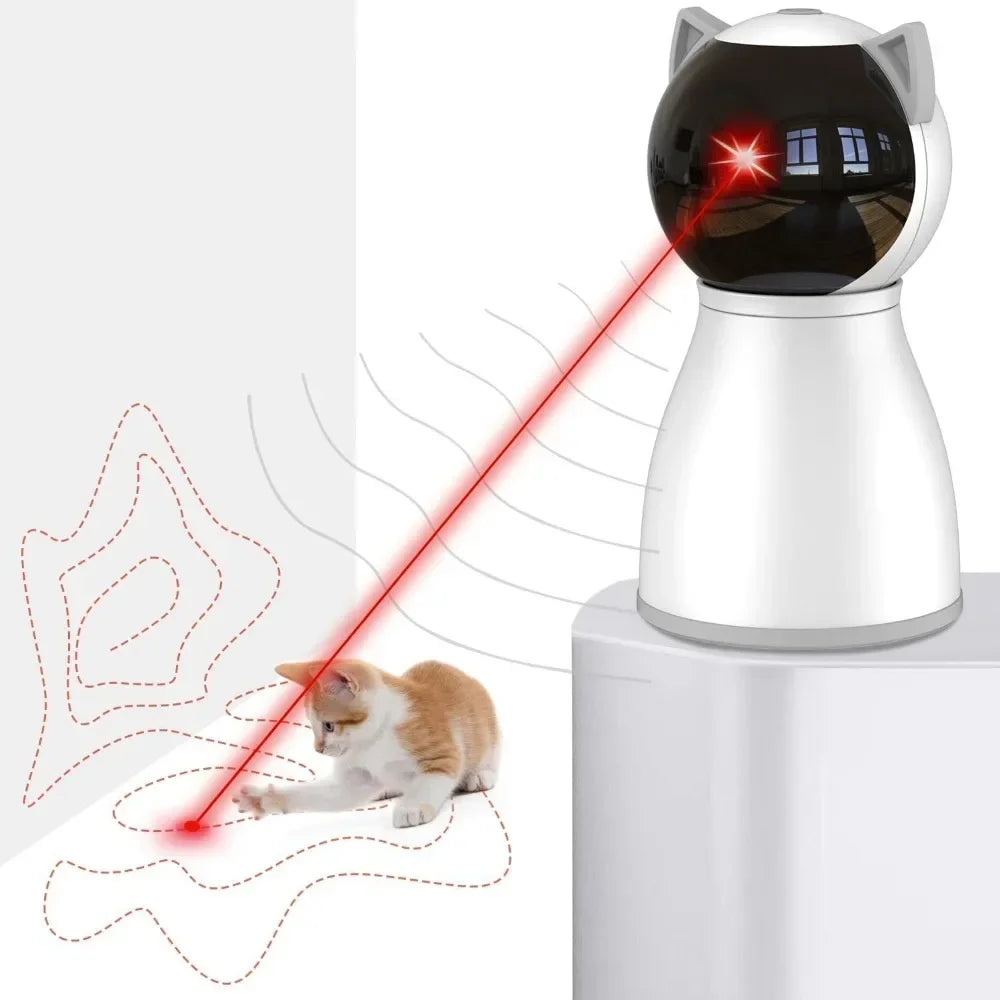 4th Generation Automatic Laser Cat Toy – Motion-Activated Rechargeable Interactive Laser Toy with Real Random Trajectory for Indoor Cats