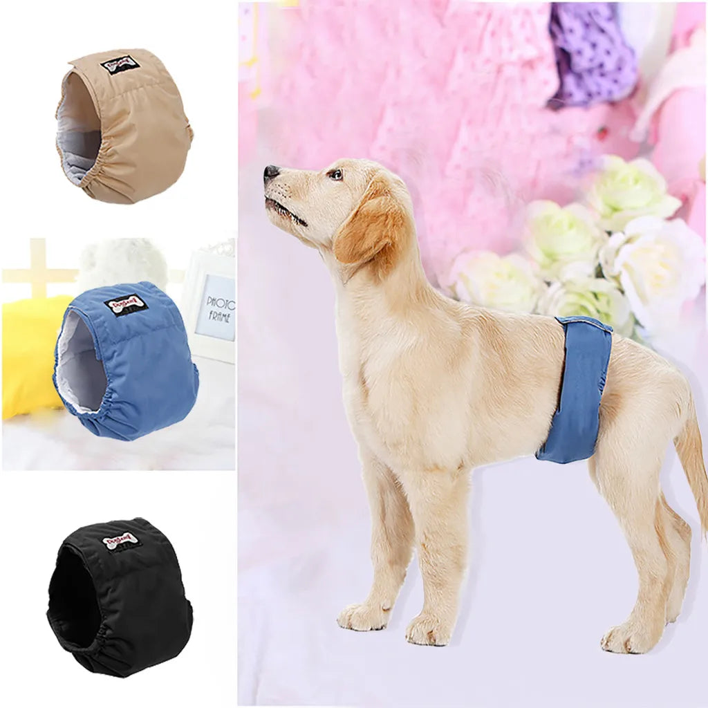 Reusable Male Dog Diaper – Washable Belly Band for Dog Incontinence, Marking, and Hygiene Care