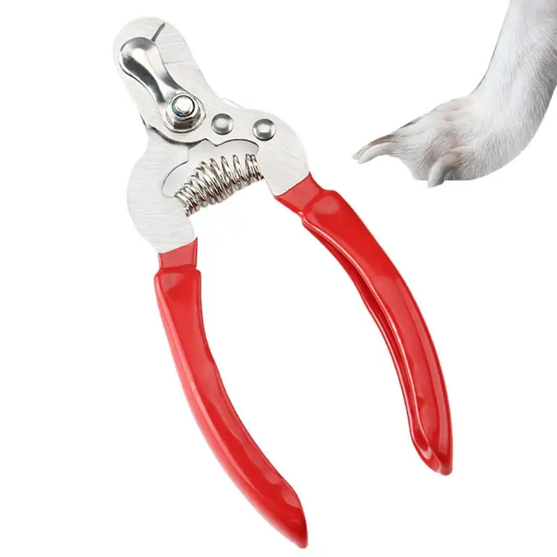 Safe Pet Nail Clippers – Stainless Steel Dog & Cat Nail Trimmer with Built-In File for Puppies and Small Animals