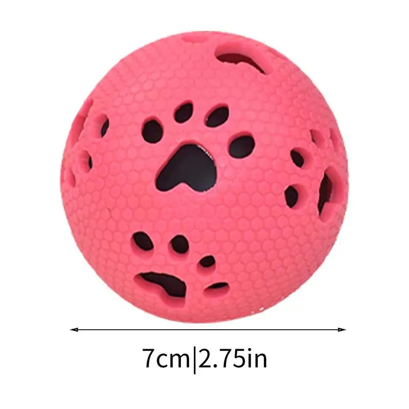 Interactive Dog Toy Ball – Treat Dispensing & Sound Toy | Elastic Fetch Ball for Dogs and Puppies | Fun Training & Birthday Gift