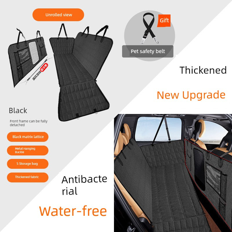 German Car Pet Seat Cover – Waterproof Rear Car Seat Protector with Safety Belts for Dogs and Puppies