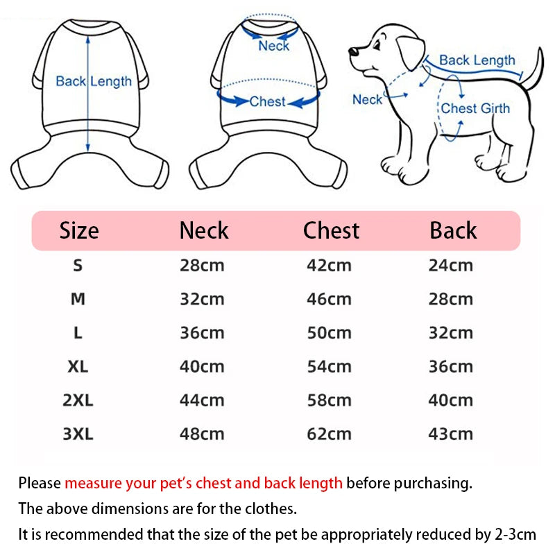 Winter Warm Waterproof Dog Jacket – Four-Leg Jumpsuit for Small and Medium Dogs, Perfect for Chihuahuas and French Bulldogs
