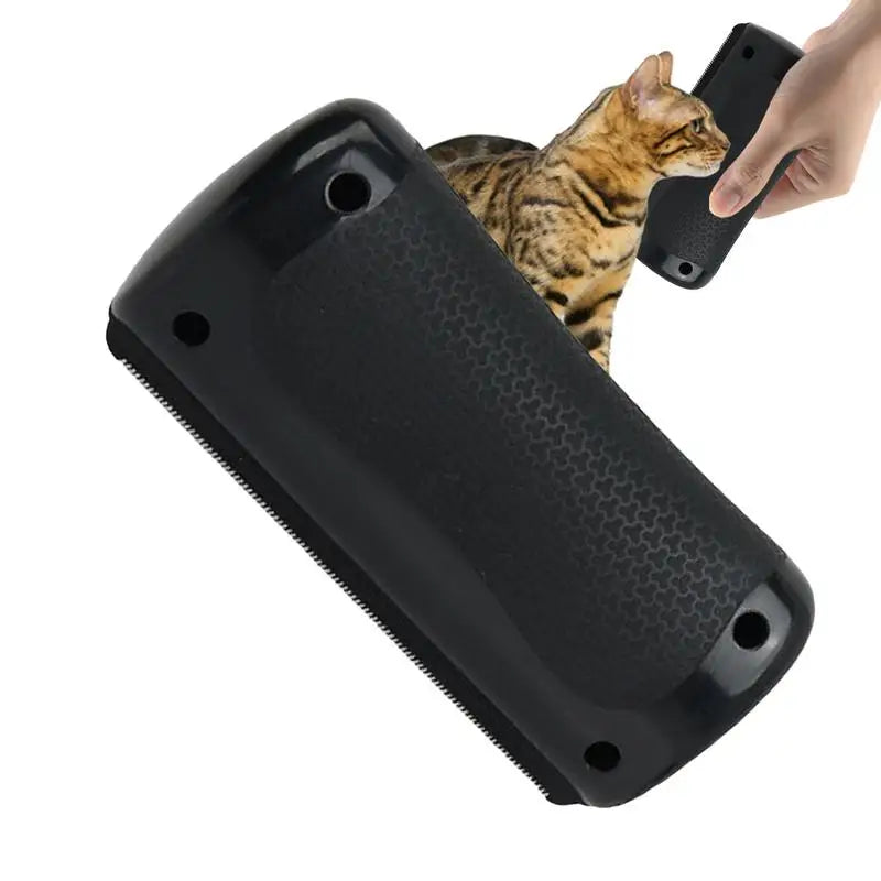 Pet Grooming Brush & Shedding Comb | Hair Remover and Dematting Tool for Cats & Dogs | Professional Pet Grooming Rake for Trimming and Deshedding