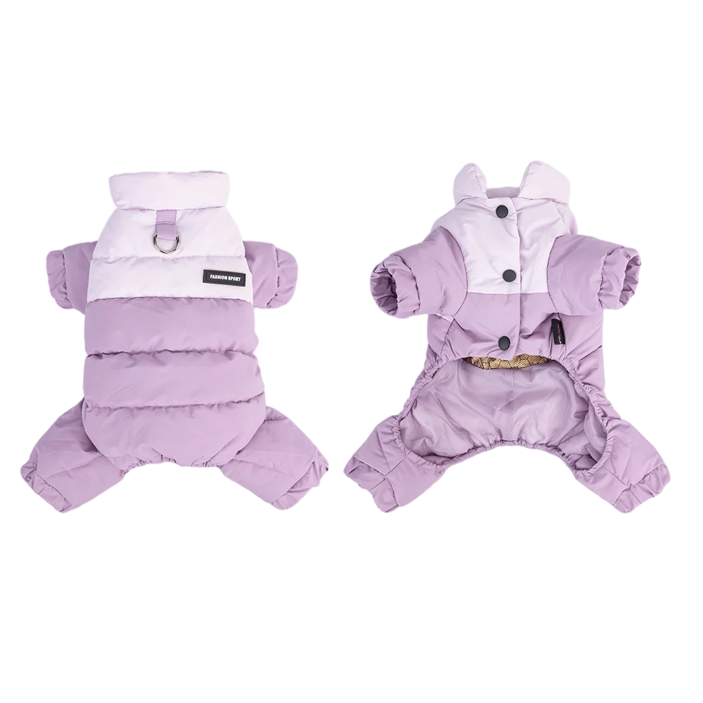 Winter Warm Waterproof Dog Jacket – Four-Leg Jumpsuit for Small and Medium Dogs, Perfect for Chihuahuas and French Bulldogs