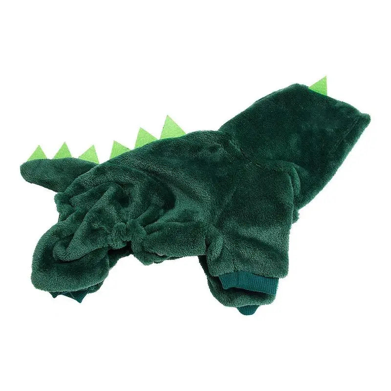 Dinosaur Design Pet Hoodie | Soft & Warm Dog and Cat Costume | Funny Dinosaur Outfit for Small & Medium Pets