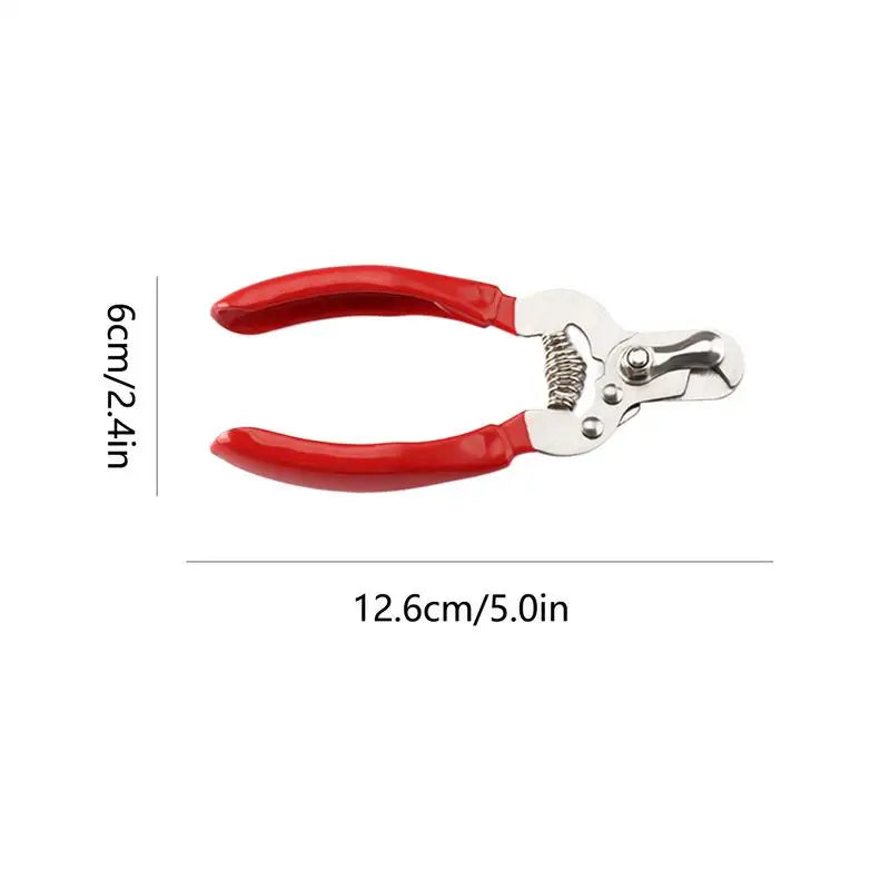 Safe Pet Nail Clippers – Stainless Steel Dog & Cat Nail Trimmer with Built-In File for Puppies and Small Animals