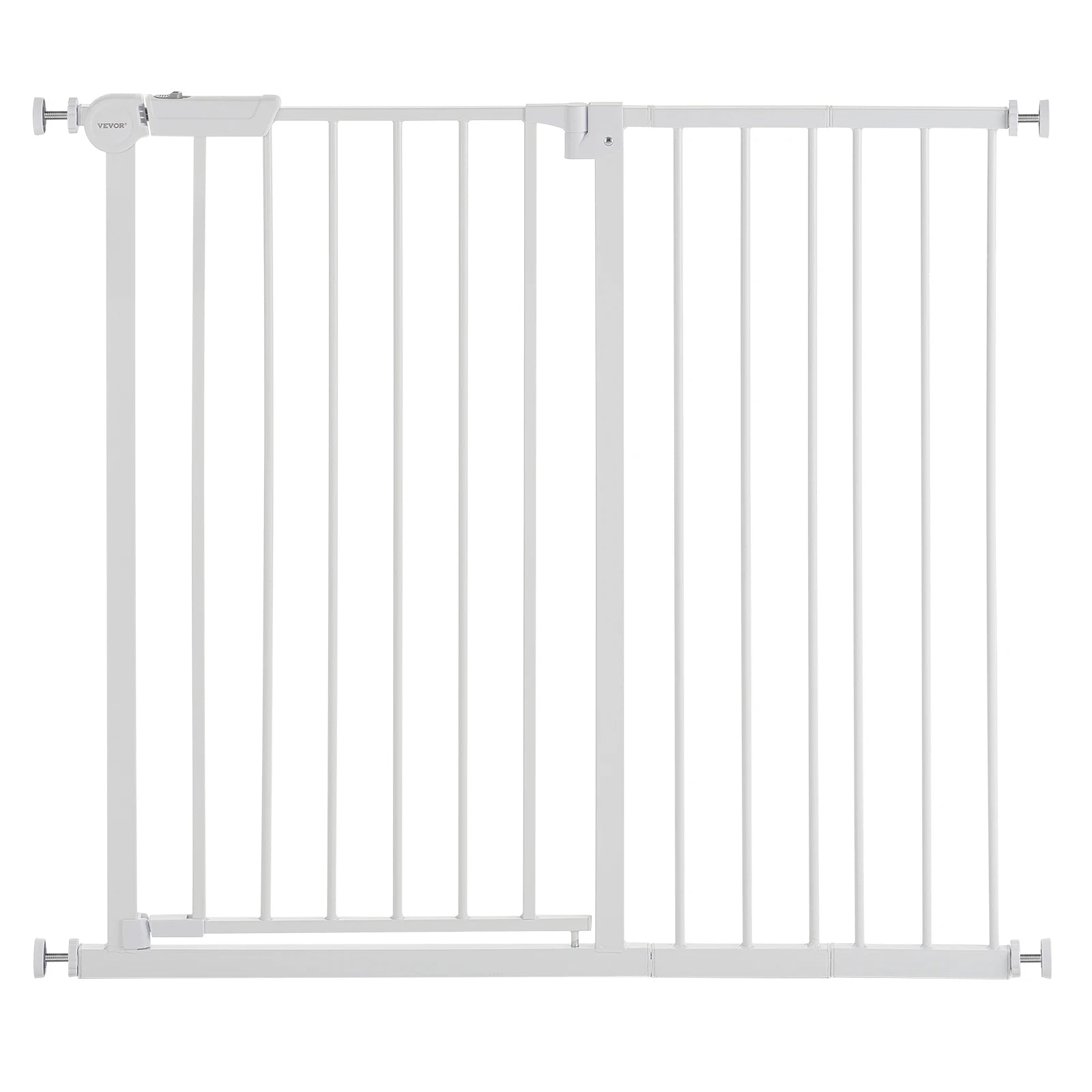 SucceBuy Baby & Pet Safety Gate – Easy Step Walk-Through Dog Gate with Pressure Mount, Wall Cups, and Secure Lock for Doorways