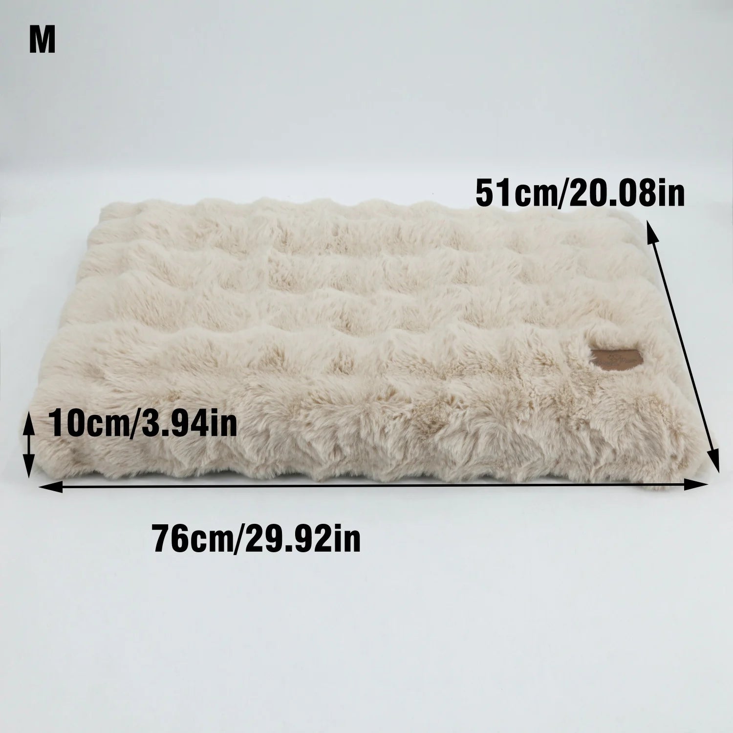 Ultra-Soft Plush Calming Pet Bed – Thick Foam Base Dog and Cat Sleeping Bed | Available in Sizes M–4XL