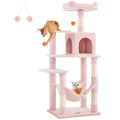 Feandrea 56.3-Inch Multi-Level Cat Tree – Indoor Cat Tower with Scratching Posts, Hammock, Perches, and Cozy Condo