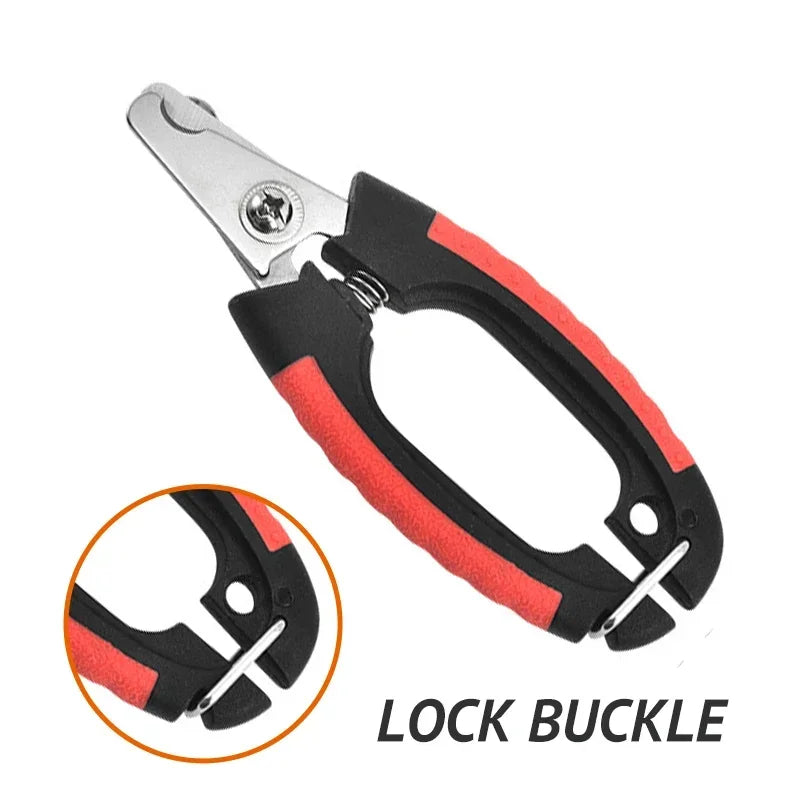 Professional Pet Nail Clipper – Stainless Steel Grooming Cutter for Dogs, Cats, and Small Animals